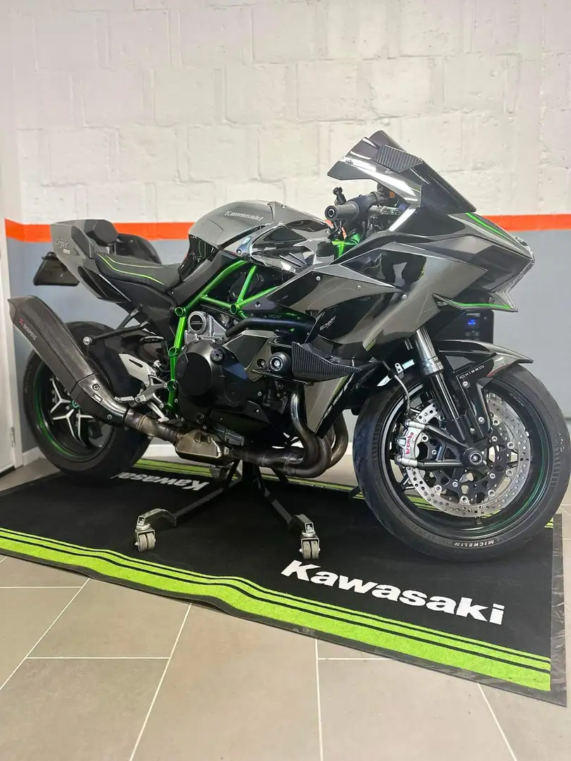 Kawasaki Ninja H2 modifier en H2R Зелений - 2