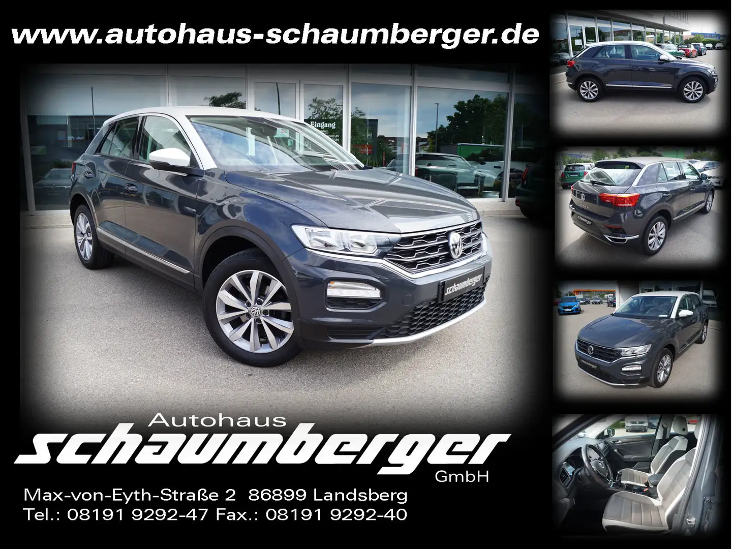 Volkswagen T-Roc 1.6 TDI SCR Style * Navi * Leder * ACC * Grau - 1