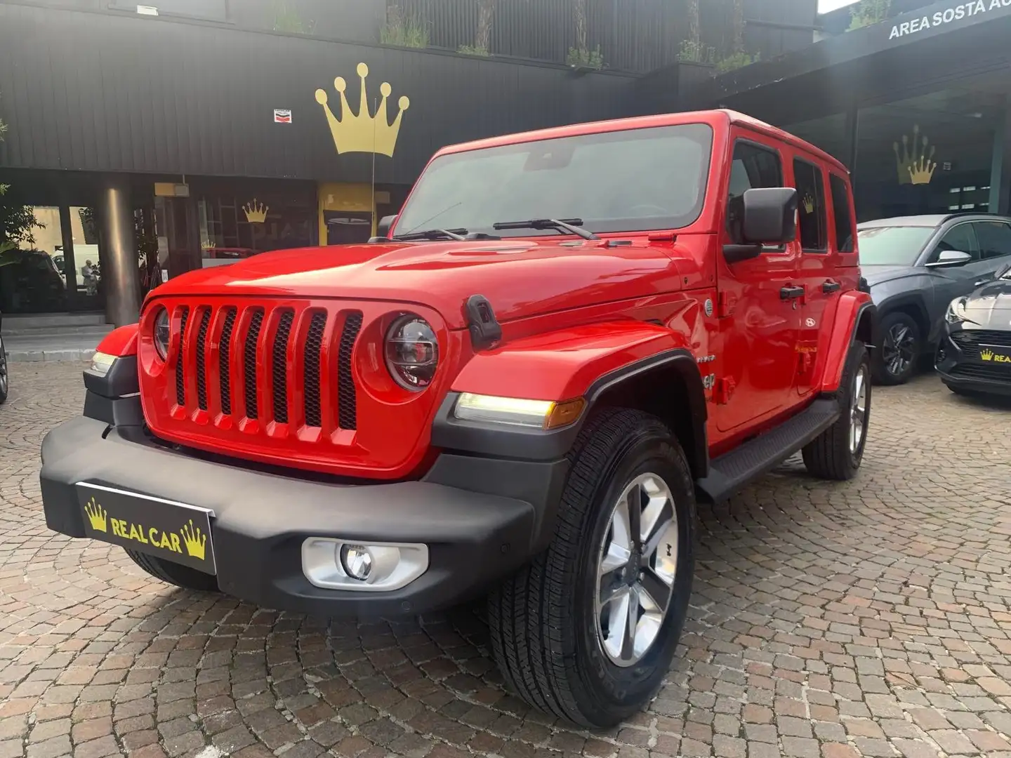 Jeep Wrangler Wrangler Unlimited 2.2 mjt II Sahara auto Rouge - 2