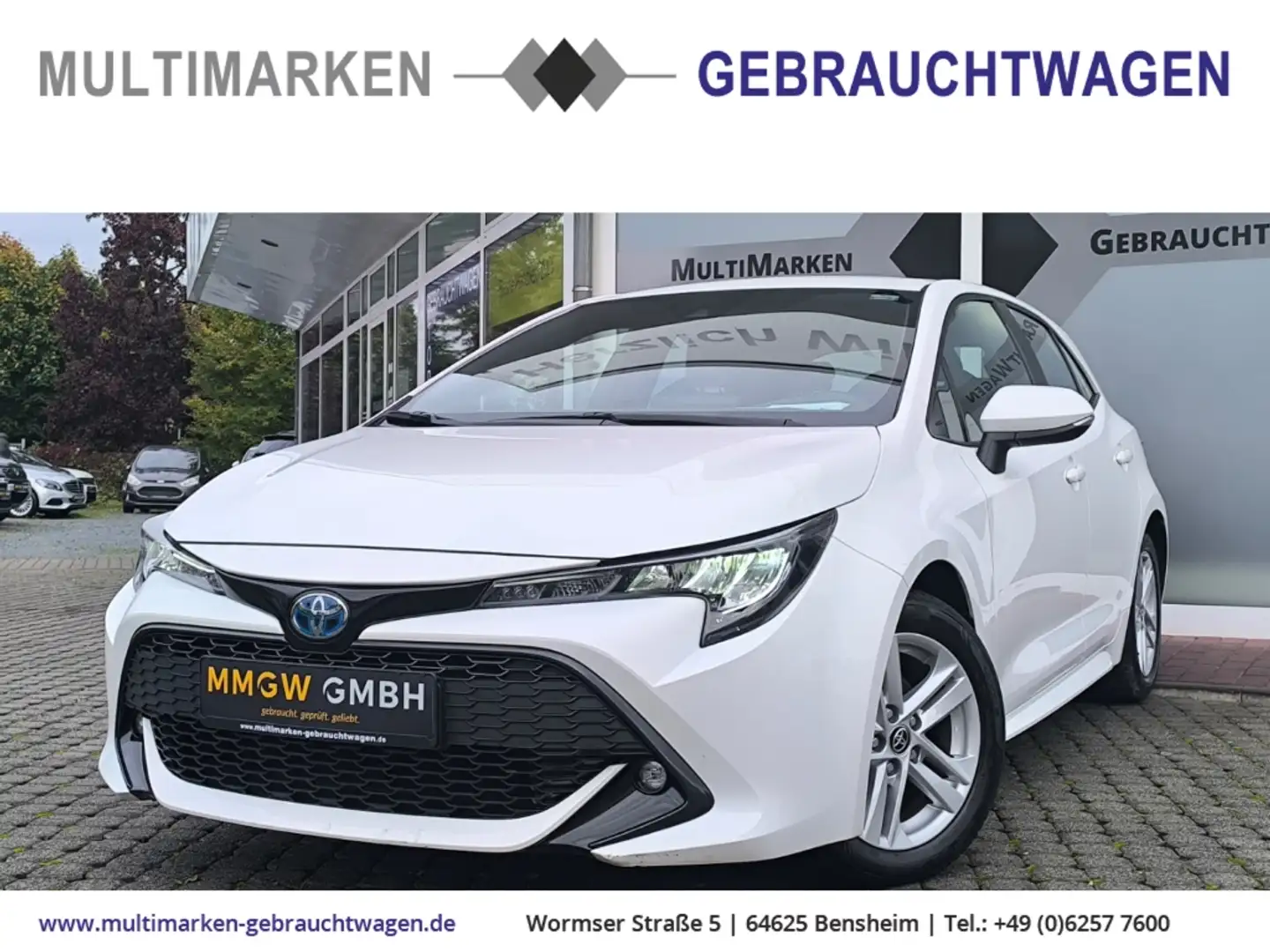 Toyota Corolla Hybrid Business Edition 1.8 EU6d Navi/CarPlay/Klim Blanc - 1