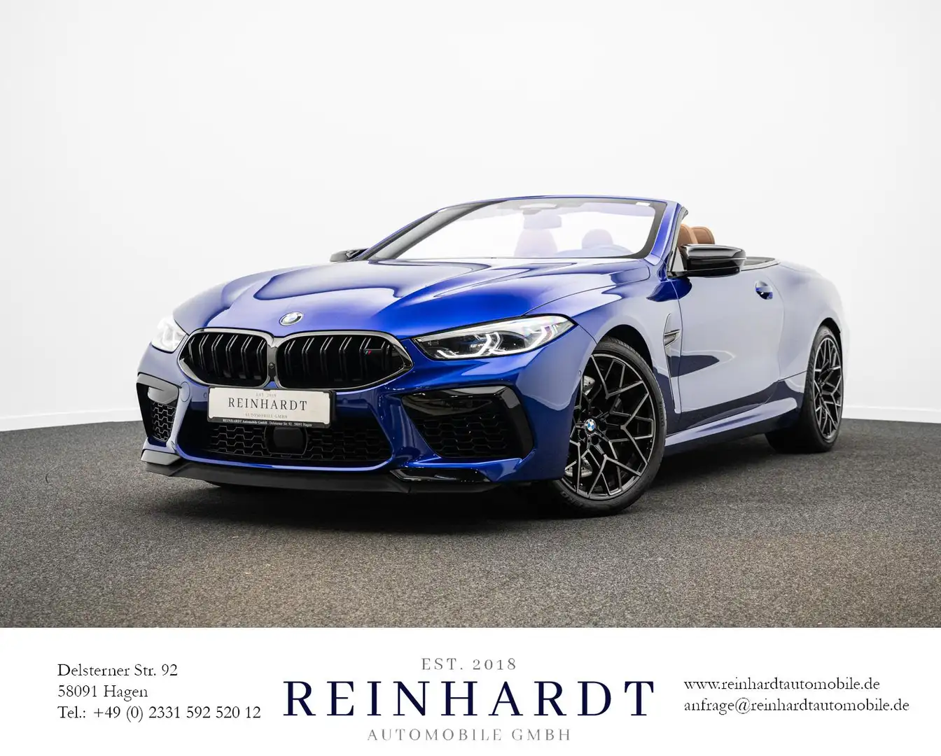 BMW M8 COMPETITION CABRIO LSR/ACC/HuD/H&K/M-DRIVER`S Blau - 1
