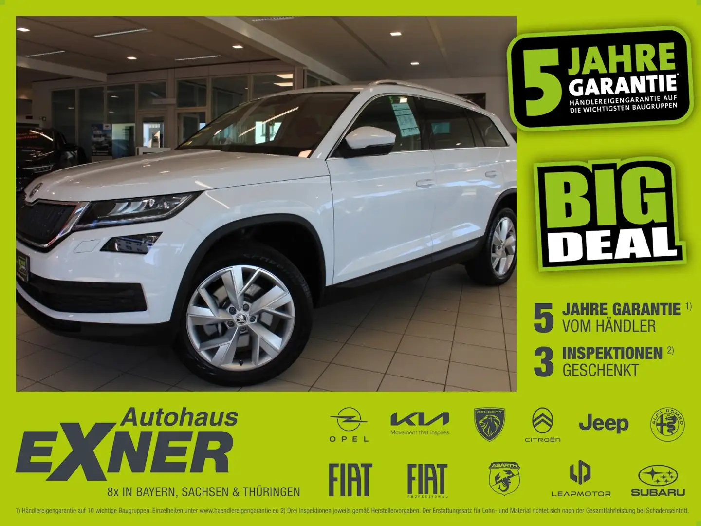 Skoda Kodiaq 2.0 TDI STYLE 4x4 Navi, LED Blanco - 1