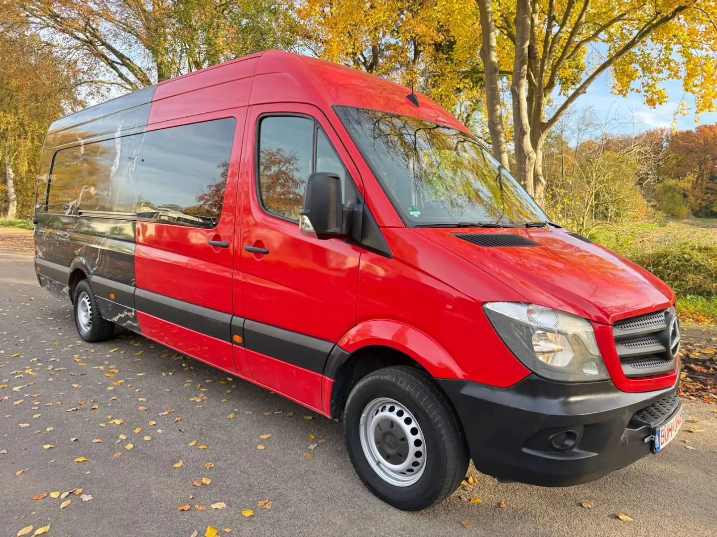 Mercedes-Benz Sprinter *316 CDI*Mixto-Maxi-XXL-Extralang*Top* Rouge - 1