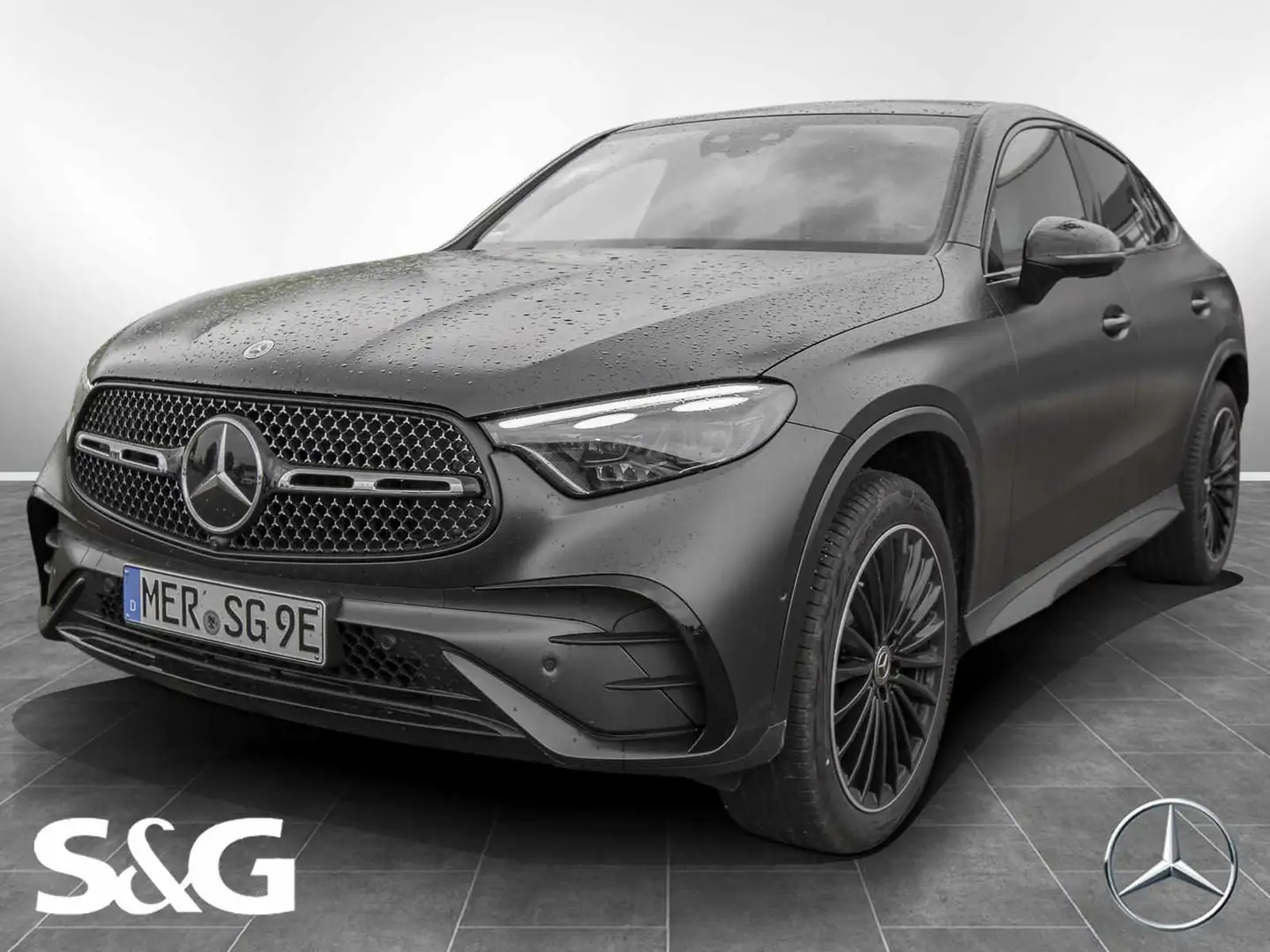 Mercedes-Benz GLC 300 de 4M AMG Coupé Night+MBUX+360°+AHK+Pano Grigio - 1