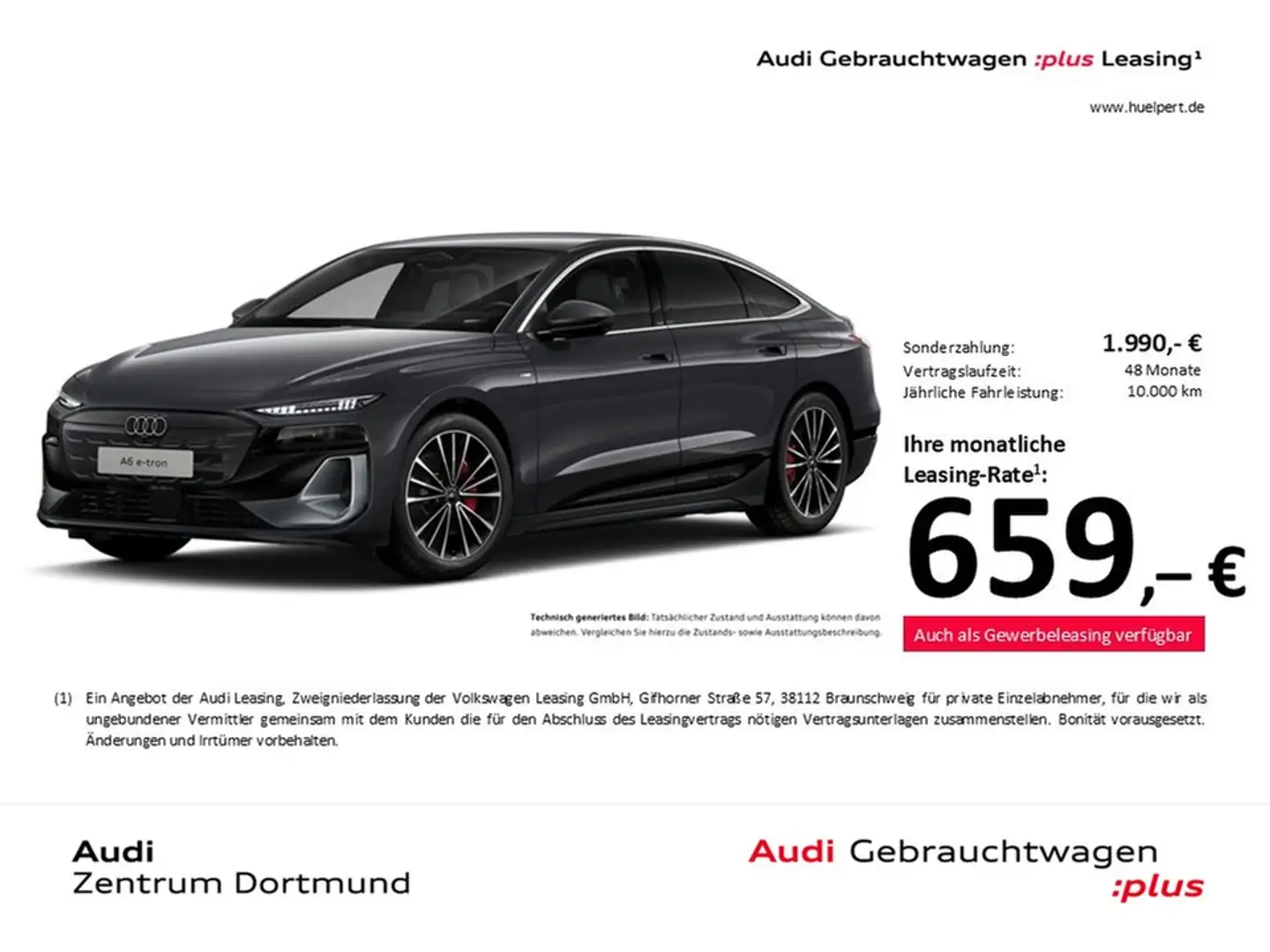 Audi A6 e-tron Sportback quattro S LINE AHK ACC LM20 Grau - 1
