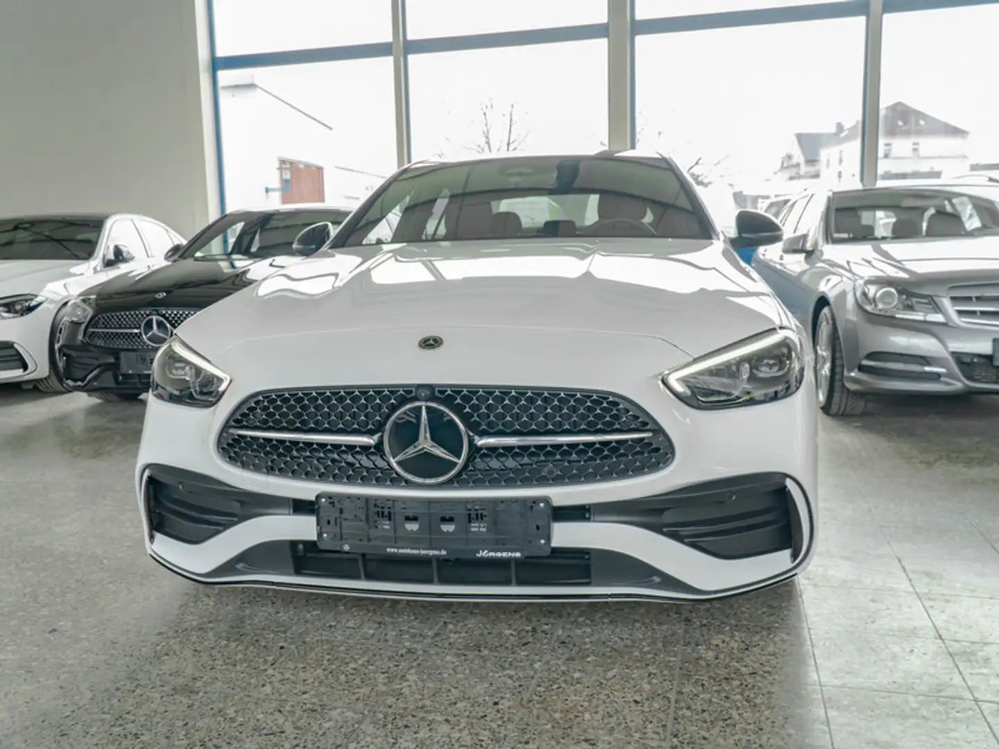 Mercedes-Benz C 220 d AMG-Sport/LED/360/Pano/AHK/Night/Memo/19 Bianco - 2