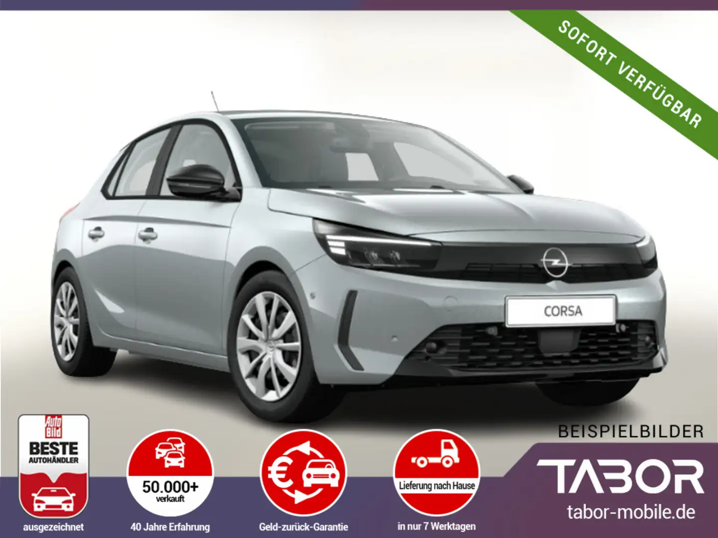Opel Corsa 1.2 100 SichtP PDC 10"-DAB Temp UVP-34%* Silber - 1