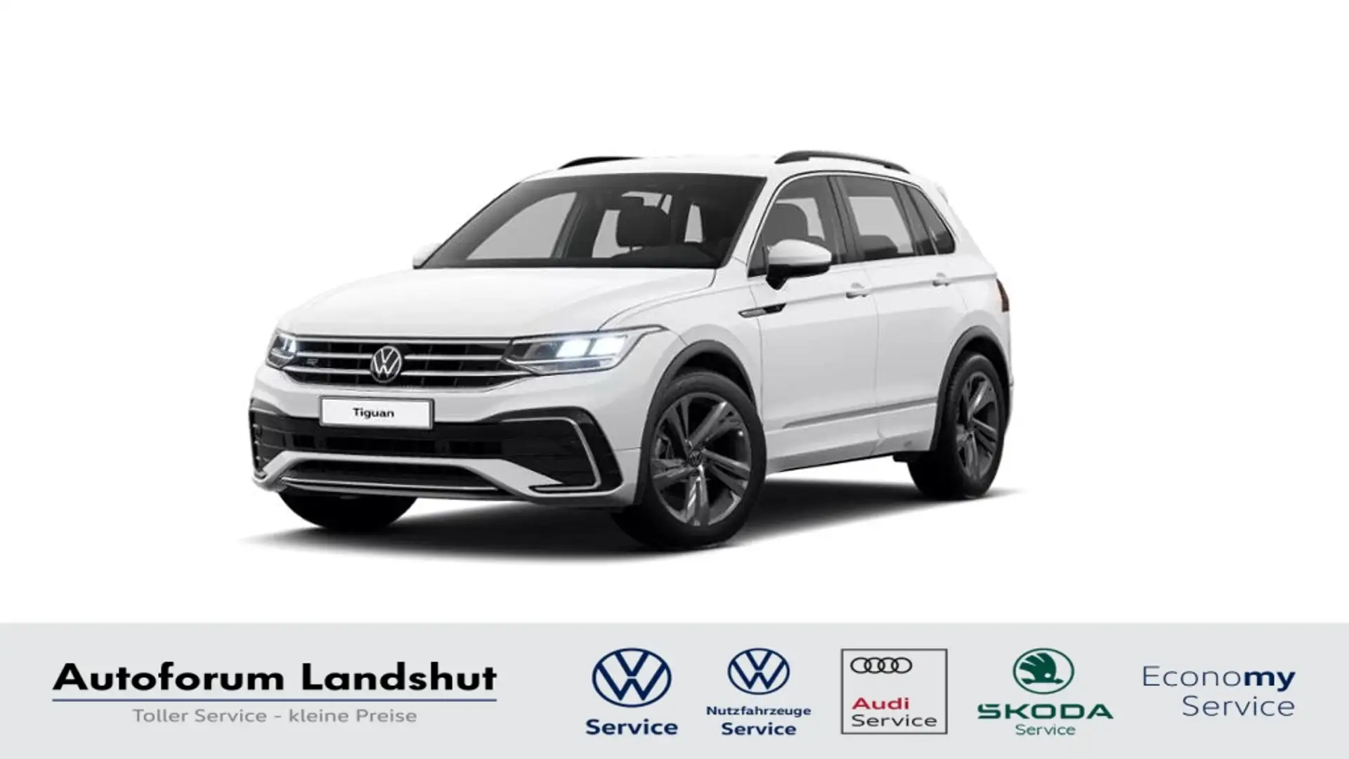 Volkswagen Tiguan 2.0 TDI R-Line LED/APP/ACC/AMBI+/ASSIST Weiß - 1