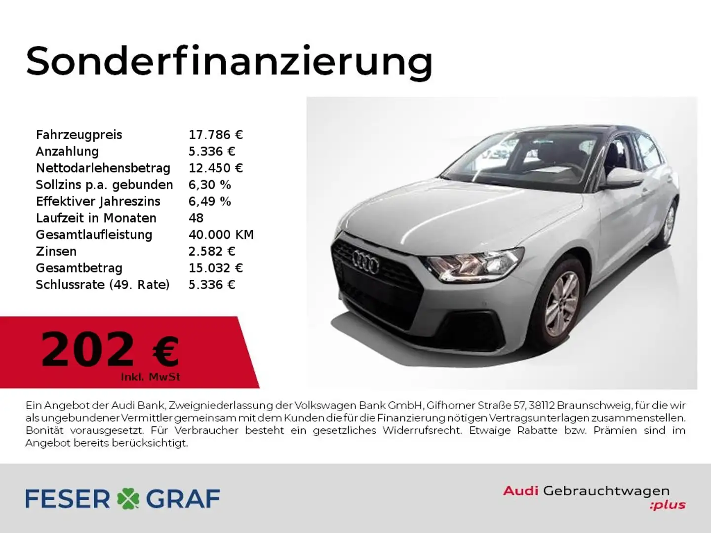 Audi A1 Sportback 25 TFSI SmartphoneI,PDC,Sitzhzg Grigio - 1