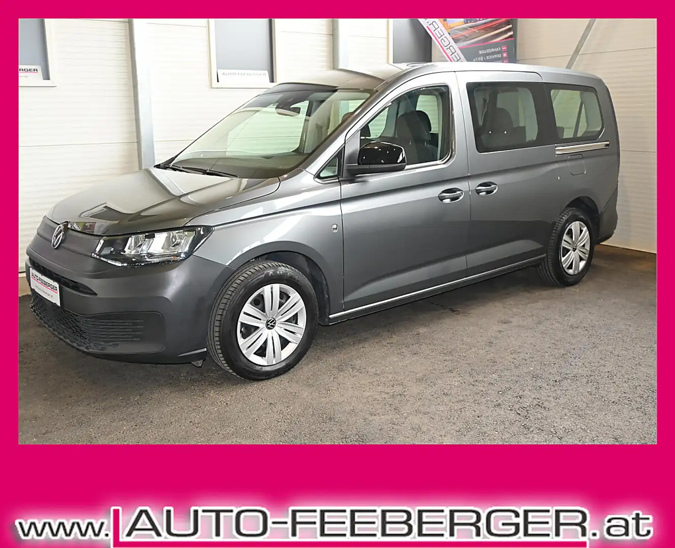 Volkswagen Caddy Kombi Maxi 2,0 TDI 7-Sitzer; NAVI, PDC, Spurhalte Grau - 1