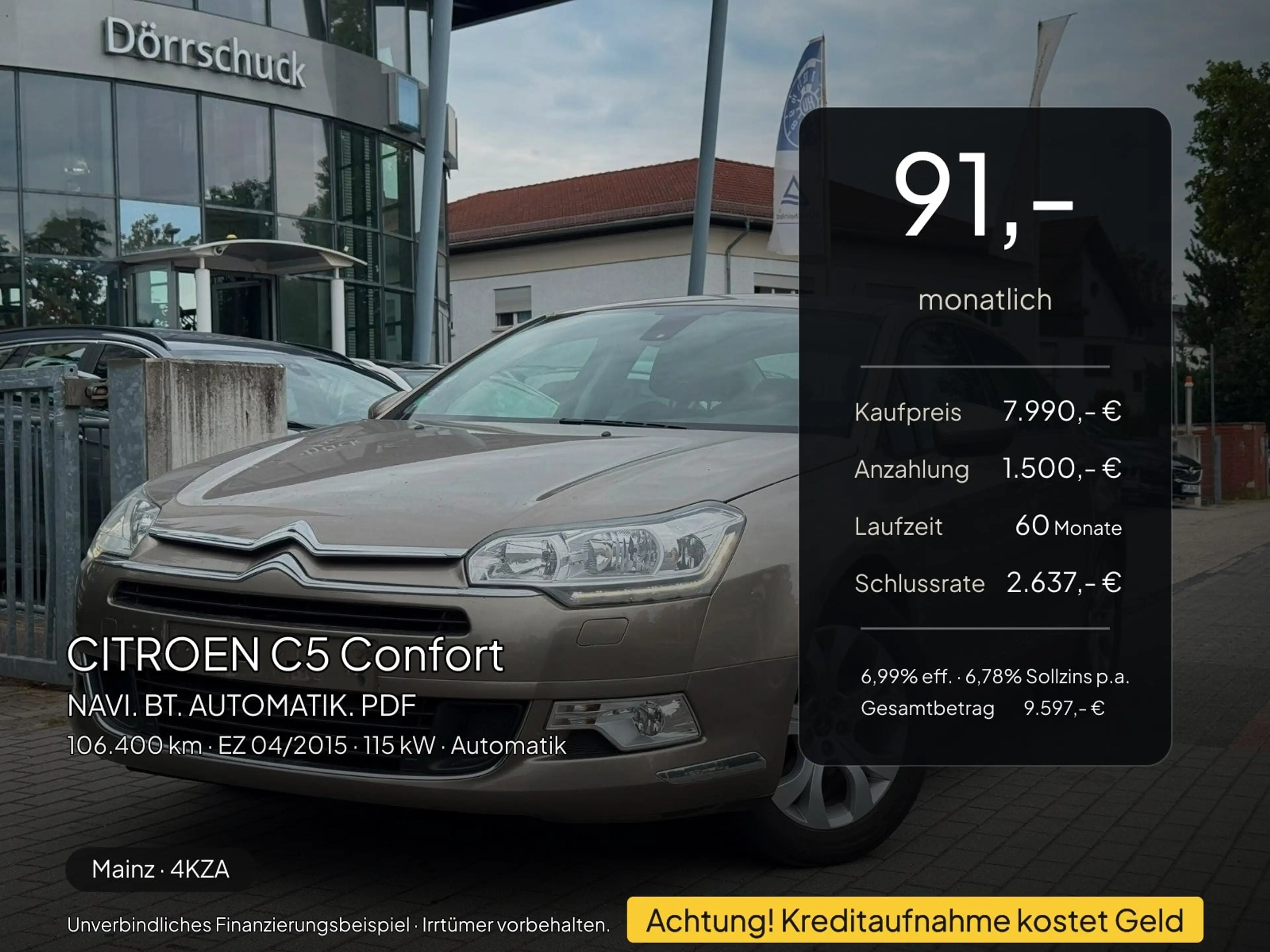 Citroen C5 C5 Confort NAVI. BT. AUTOMATIK. PDF — photo 2