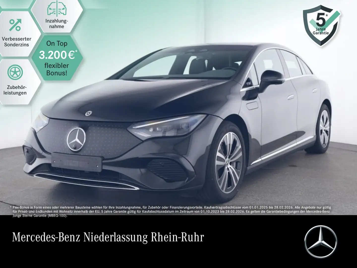 Mercedes-Benz EQE 300 Avantgarde Fahrass Airmat Burmester Distr. Zwart - 1