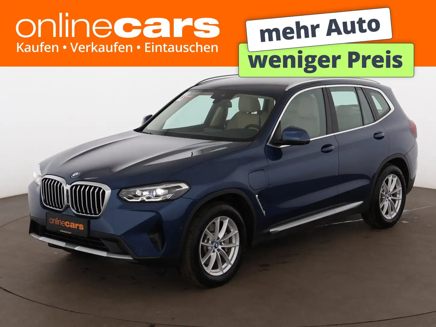 BMW X3 xDrive30e Aut LED 360-CAM LEDER MEMORY NAVI Blau - 1