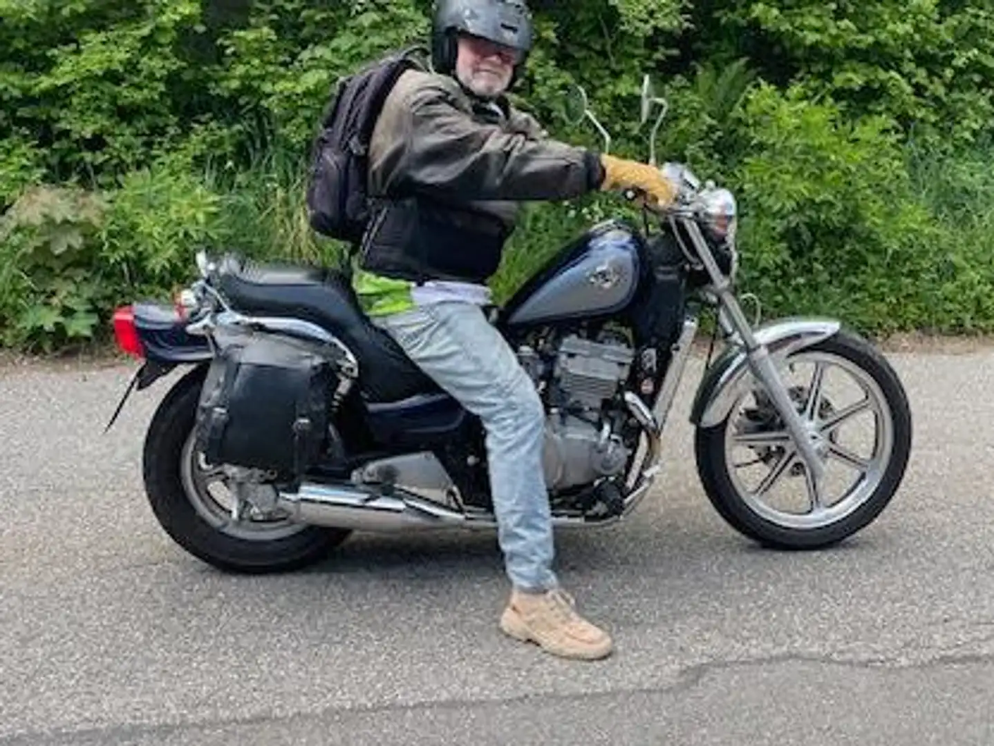 Kawasaki EN 500 Bleu - 1