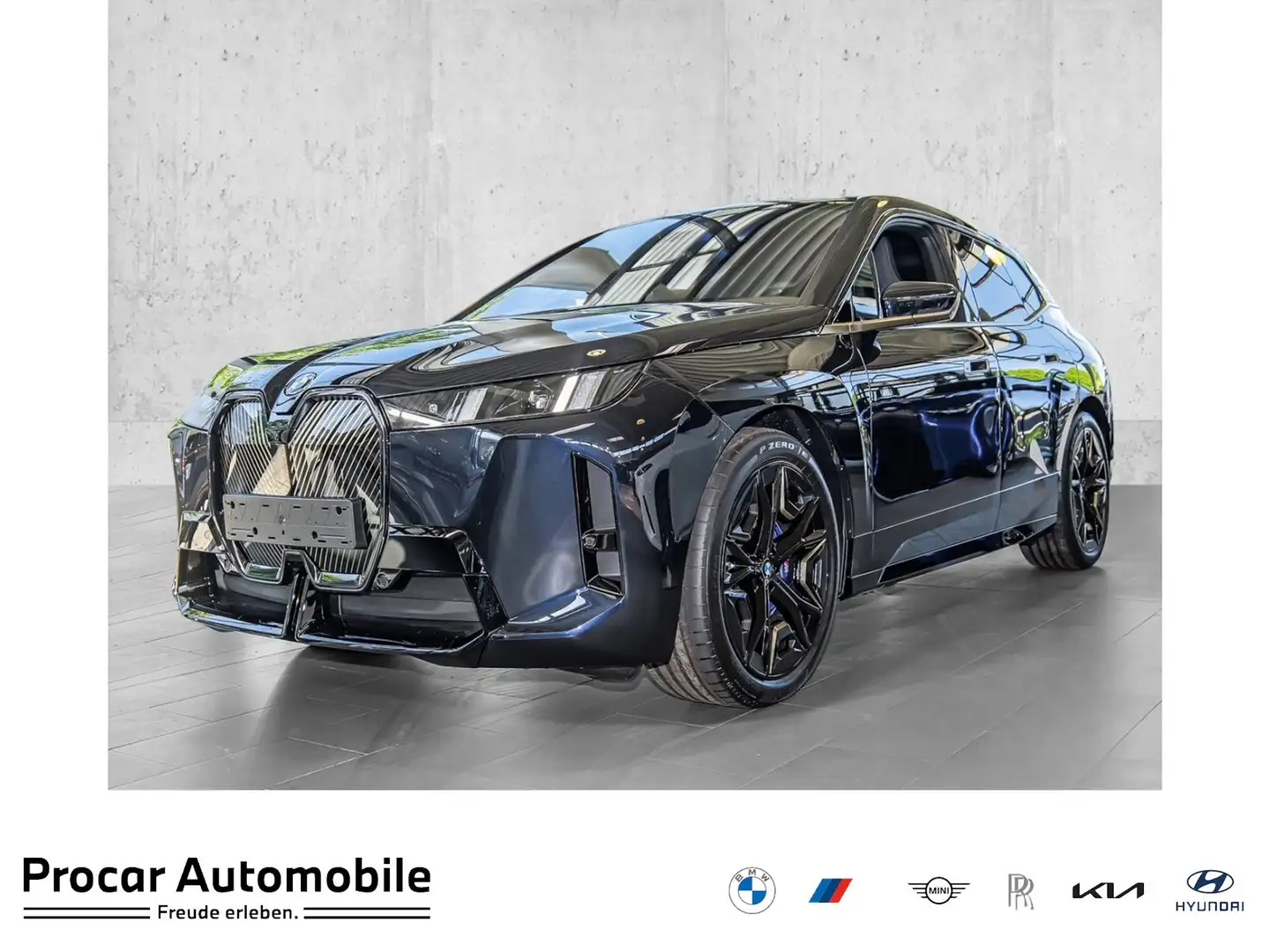 BMW iX xDrive45 M Sport HuD+ACC+AHK+Standh.+LED+H/K+Memor Чорний - 1