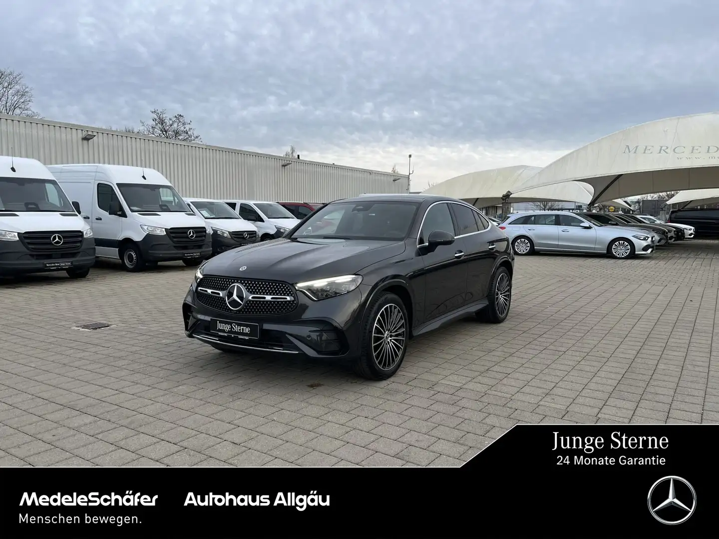 Mercedes-Benz GLC 300 GLC 300 d 4M AMG Coupe 20" AHK Pano 360° D-Light Grau - 1