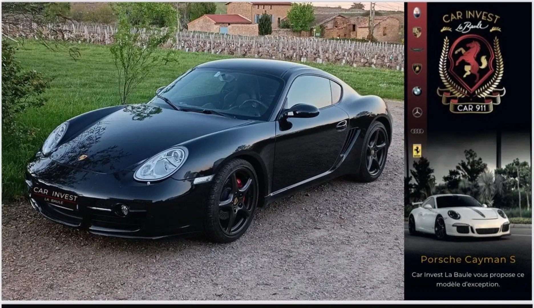 Porsche Cayman s Noir - 1