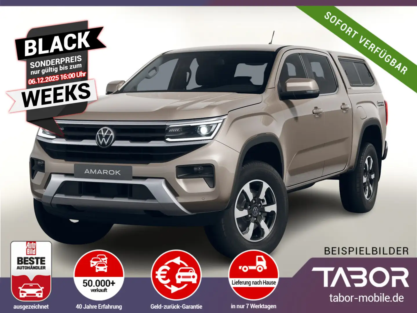 Volkswagen Amarok TDI 241 4M Style Hardtop AHK UVP-26%* Beige - 1