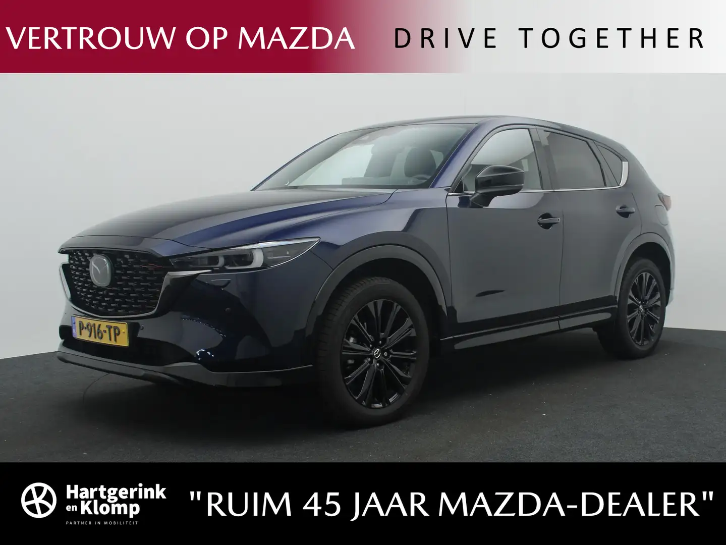 Mazda CX-5 2.0 SkyActiv-G Sportive automaat met Sunroof en af Blauw - 1