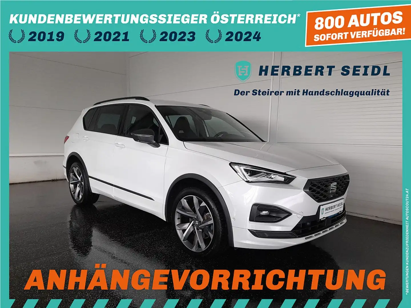 SEAT Tarraco FR-LINE PHEV 245 DSG *20 ZOLL / DCC / VOLL-LED ... Weiß - 1
