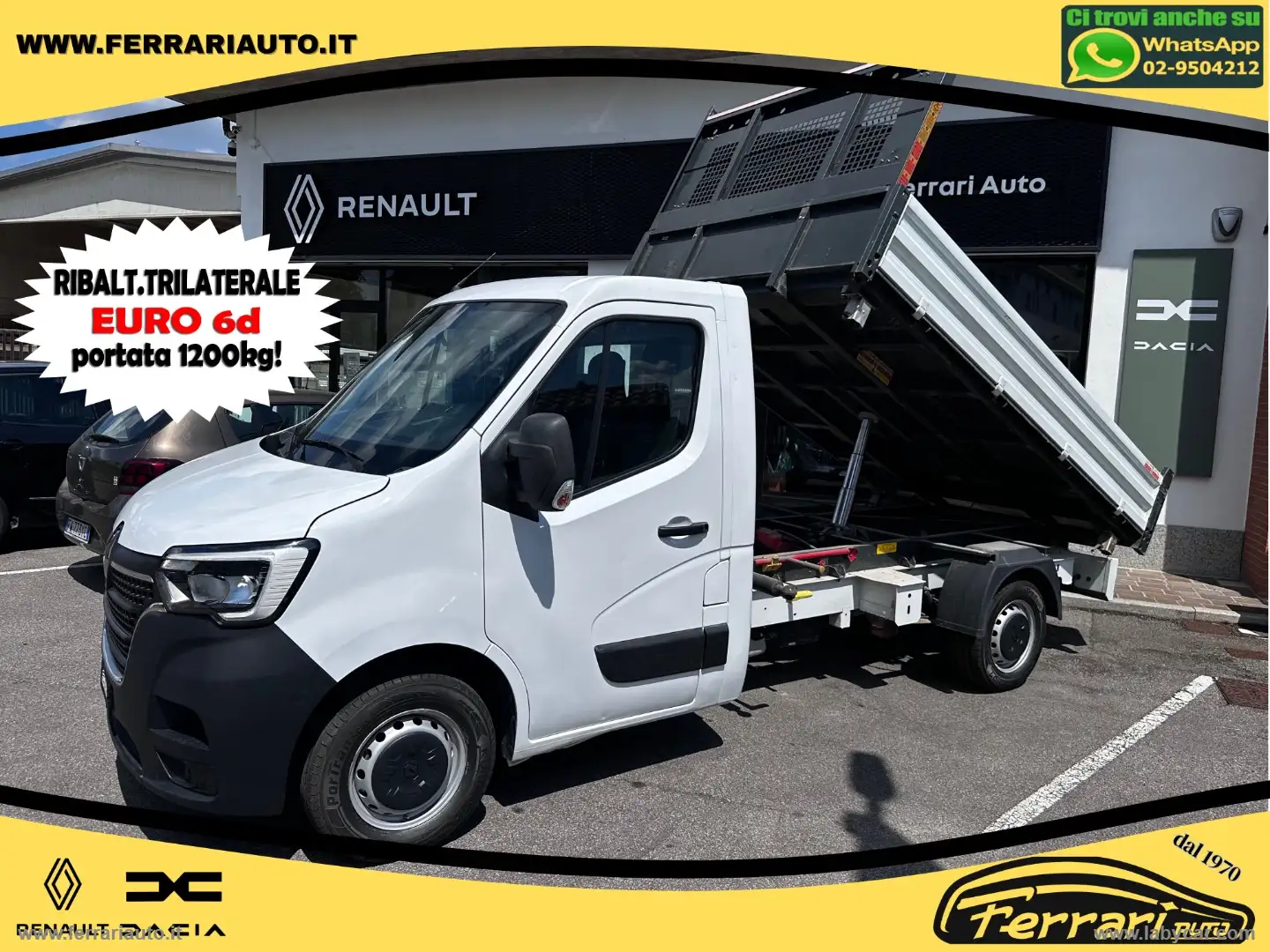 Renault Master T35 2.3dCi135PL RIBALTABILE TRILAT. Blanc - 1