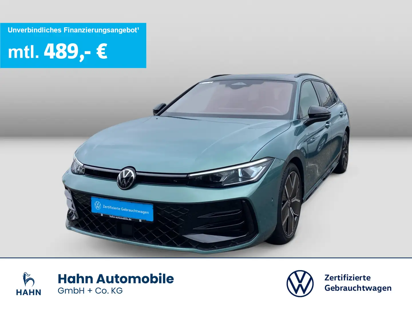 Volkswagen Passat Variant 2.0TDI 4Mo R-Line Signature Pano Grün - 1