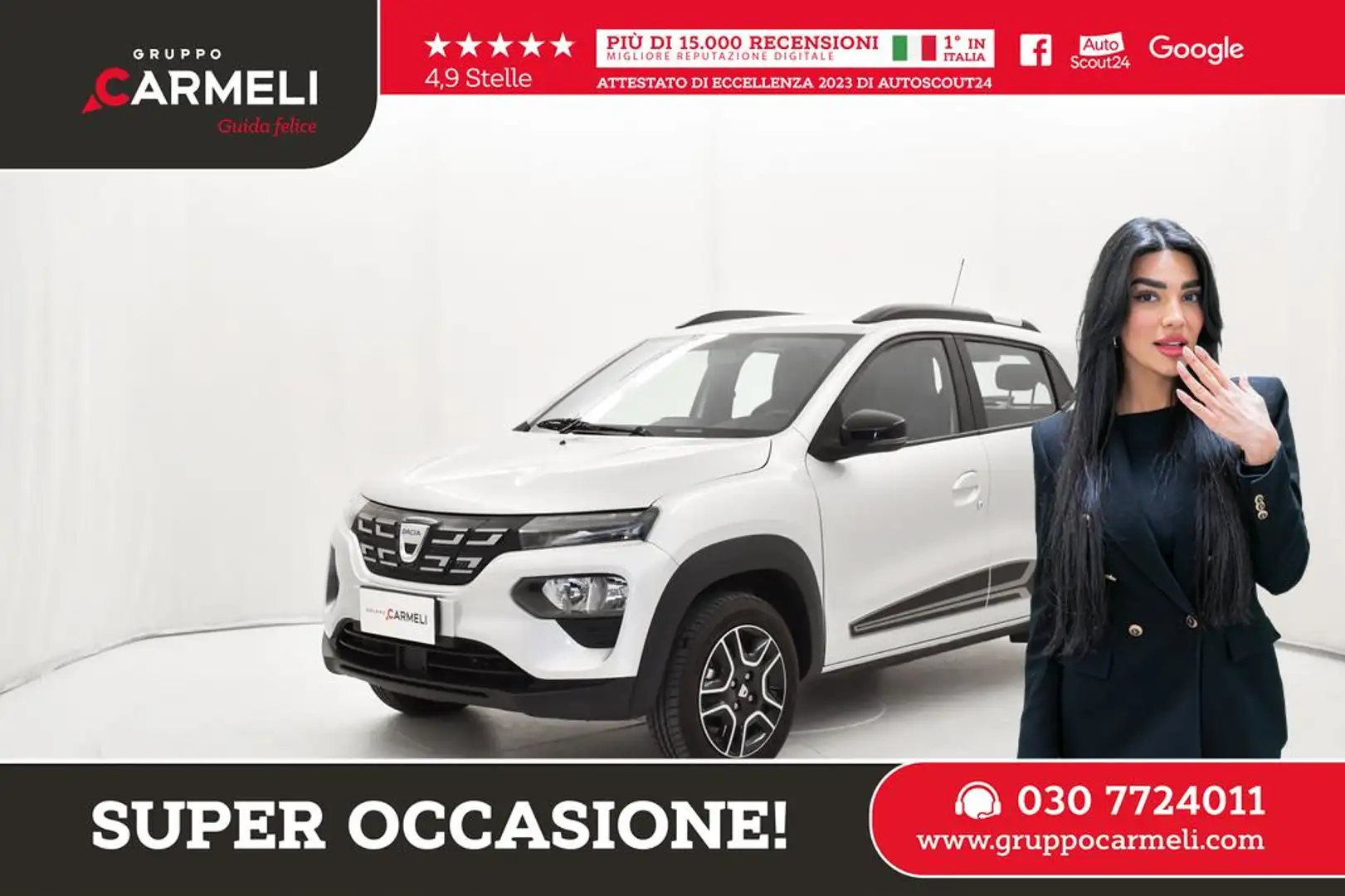 Dacia Spring Comfort Electric 45 - AZIENDALE Grigio - 1