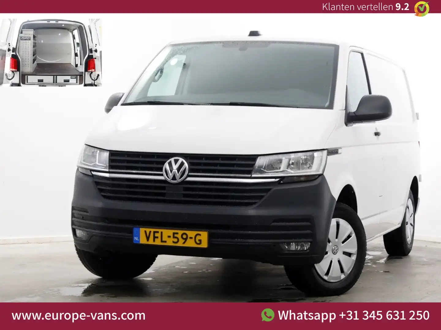 Volkswagen T6.1 Transporter 2.0 TDI 110pk L1H1 Comfortline Navi/Camera/Inricht Blanc - 1