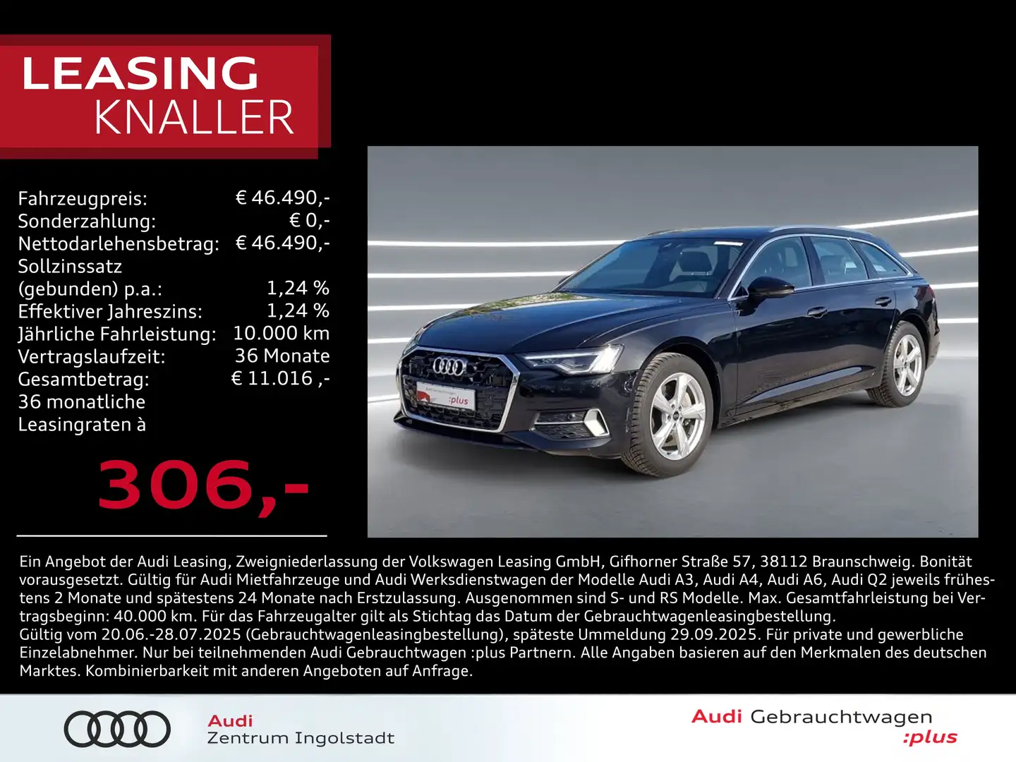 Audi A6 Avant 45 TFSI MATRIX Pano ACC Kamera Advanced Schwarz - 1