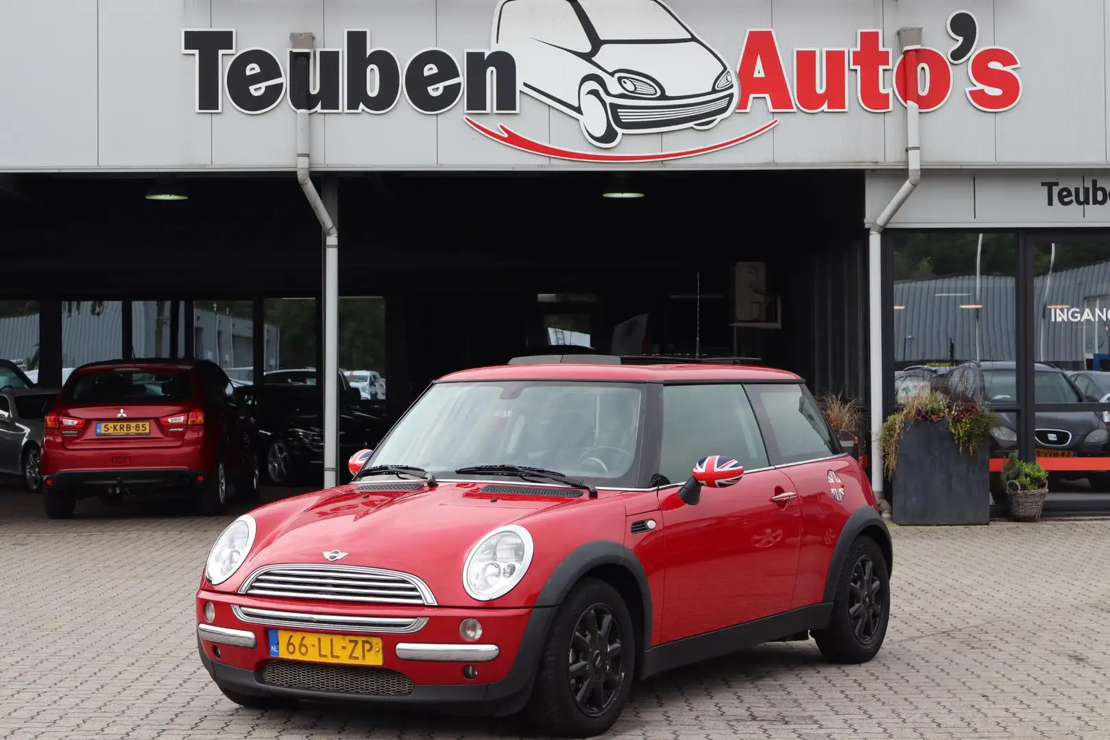 MINI Cooper Mini 1.6 Pepper Schuif- kanteldak, Airco, Radio d Rood - 1