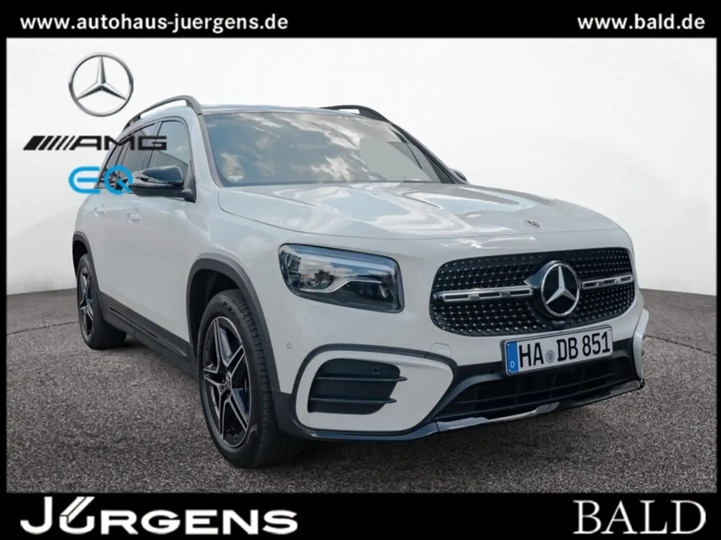 Mercedes-Benz GLB 250 4M AMG-Sport/Pano/Burm/AHK/Distr/7Sitze Weiß - 1