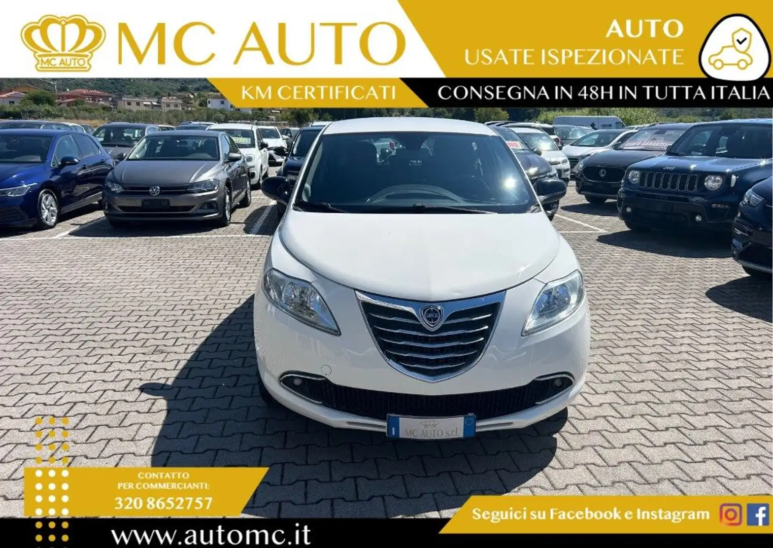 Lancia Ypsilon 1.2 69 CV 5 porte GPL Ecochic Gold Bianco - 2