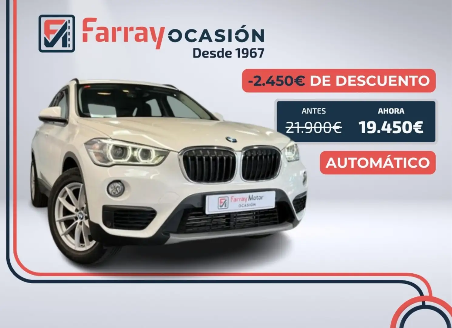 BMW X1 sDrive 18dA Blanc - 1