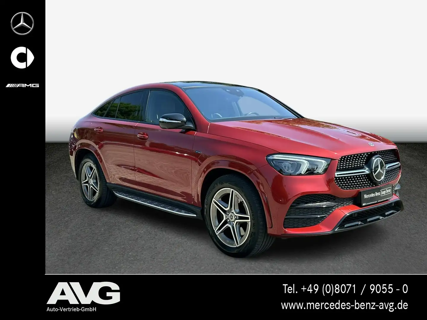 Mercedes-Benz GLE 350 GLE 350 de 4M Coupé AMG PANO 360° Multibeam Rot - 2