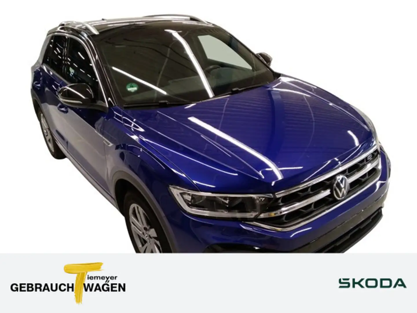 Volkswagen T-Roc 2.0 TDI DSG R-LINE NAVI AHK KAMERA ALCANTA Blau - 1