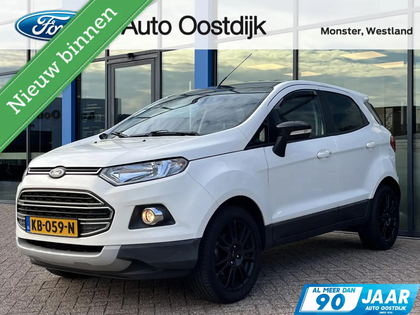 Ford EcoSport 1.0 EcoBoost Titanium 125PK Winterpack Cruise Navi Weiß - 1