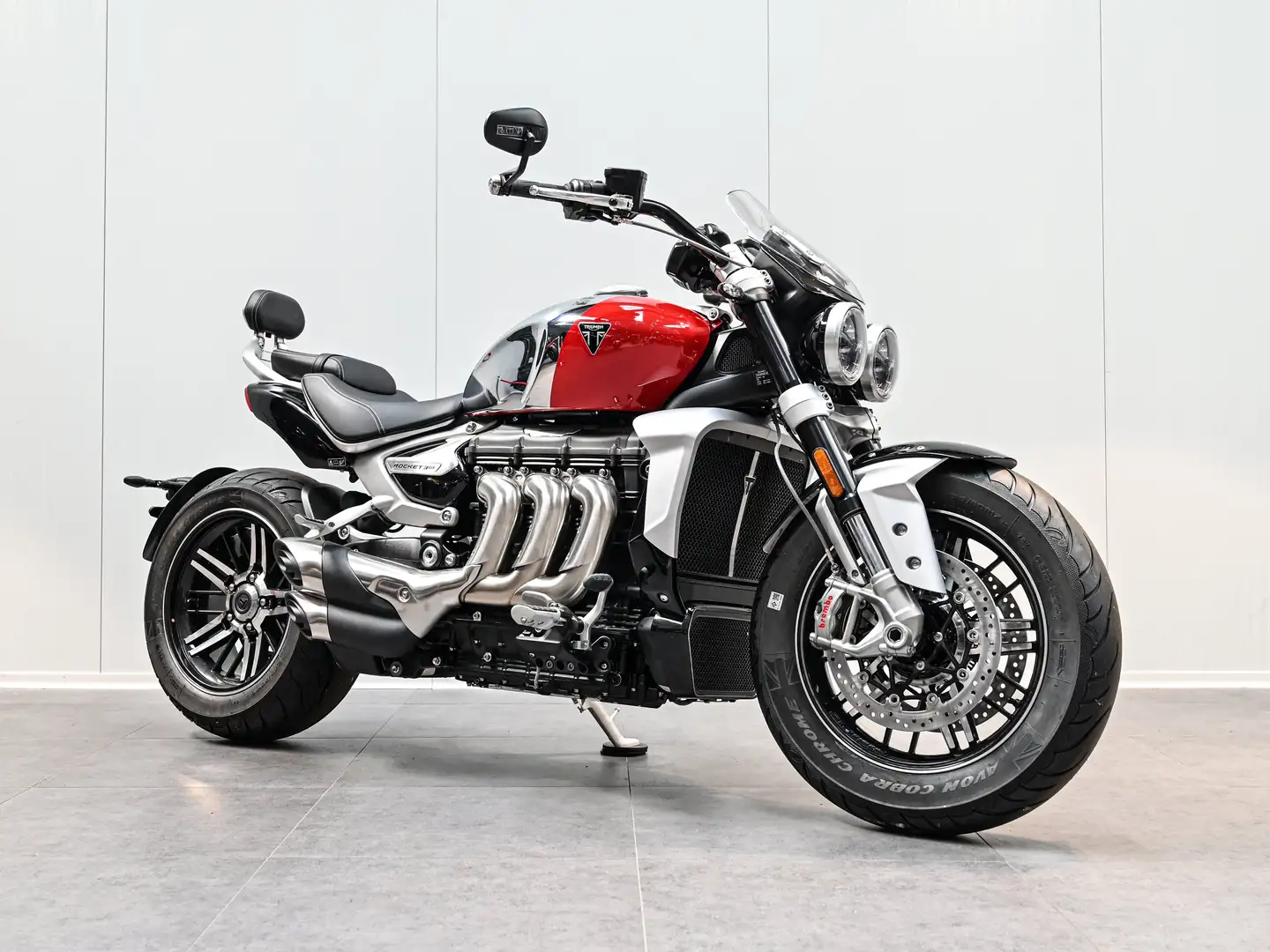 Triumph Rocket 3 GT Rouge-Chrome 750 km - 2 ANS GARANTIE CONSTRUCTEUR Rosso - 1