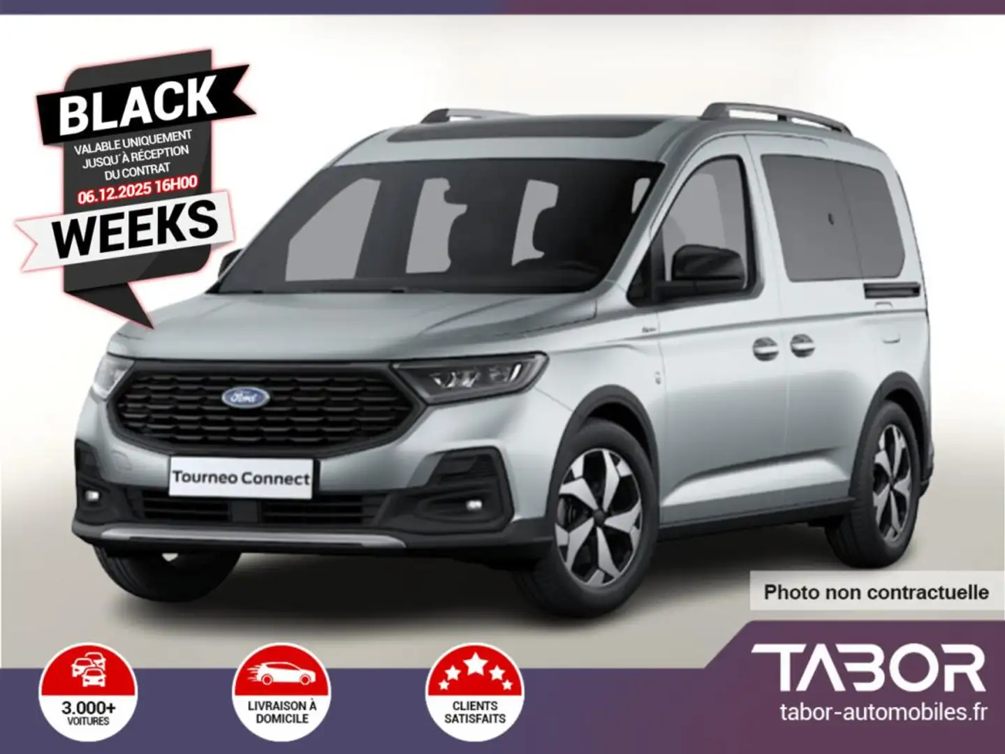 Ford Tourneo Connect TDCI 122 Aut Active GPS Argent - 1