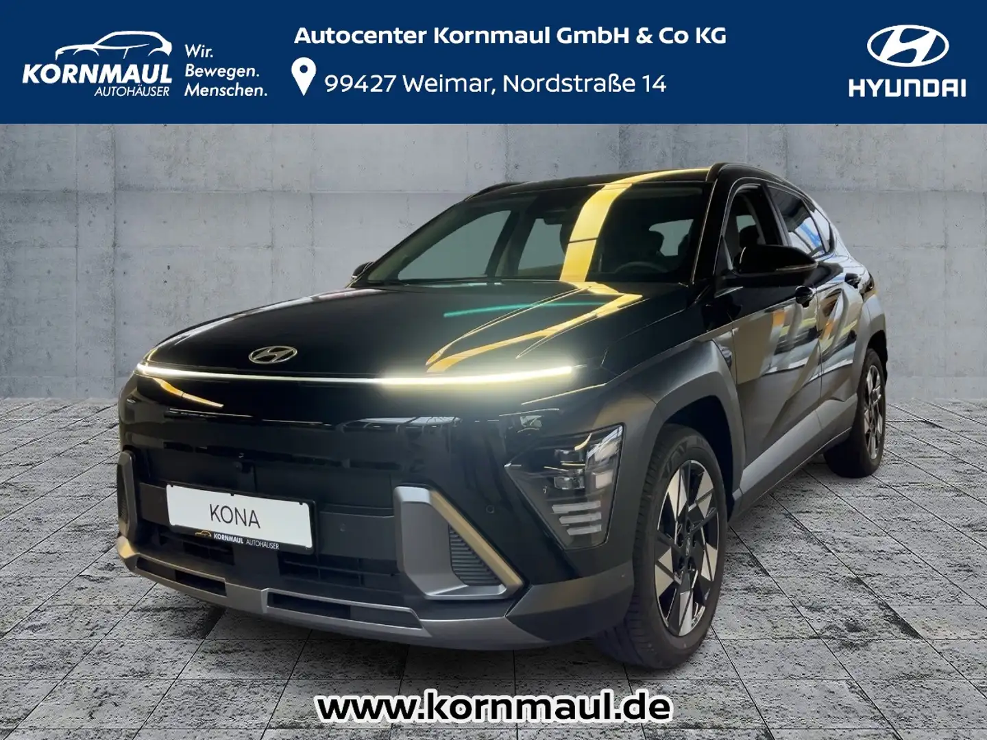 Hyundai KONA 1.6 GDI Trend (141 PS) DCT  Automatik Schwarz - 1