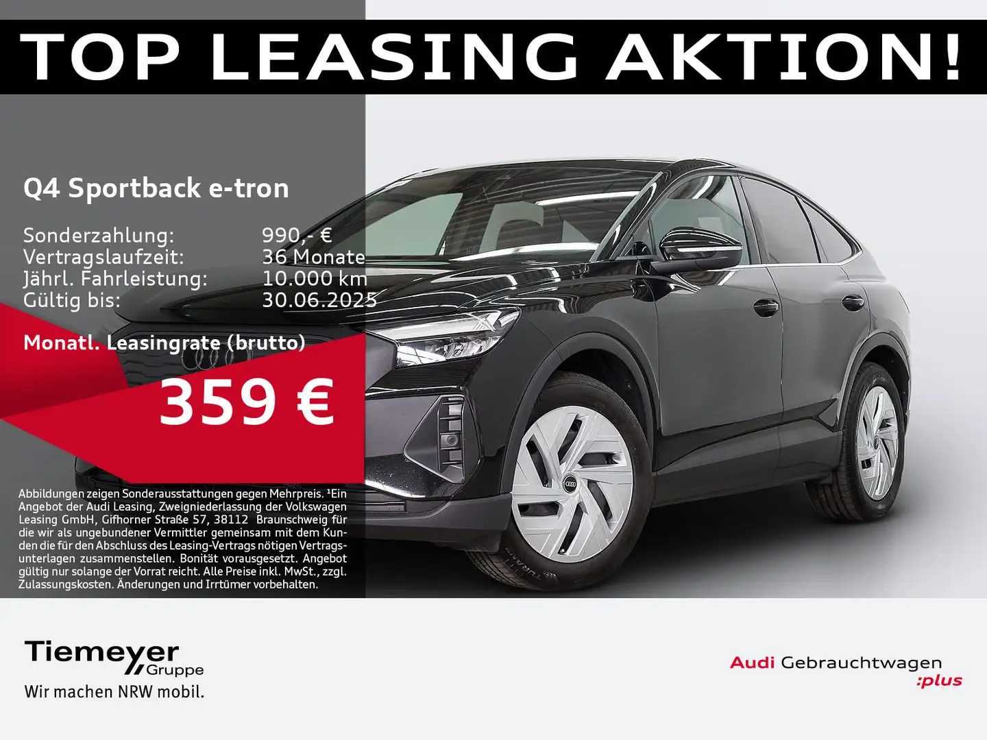 Audi Q4 e-tron 40 LEDER NAVI ASSIST Schwarz - 1