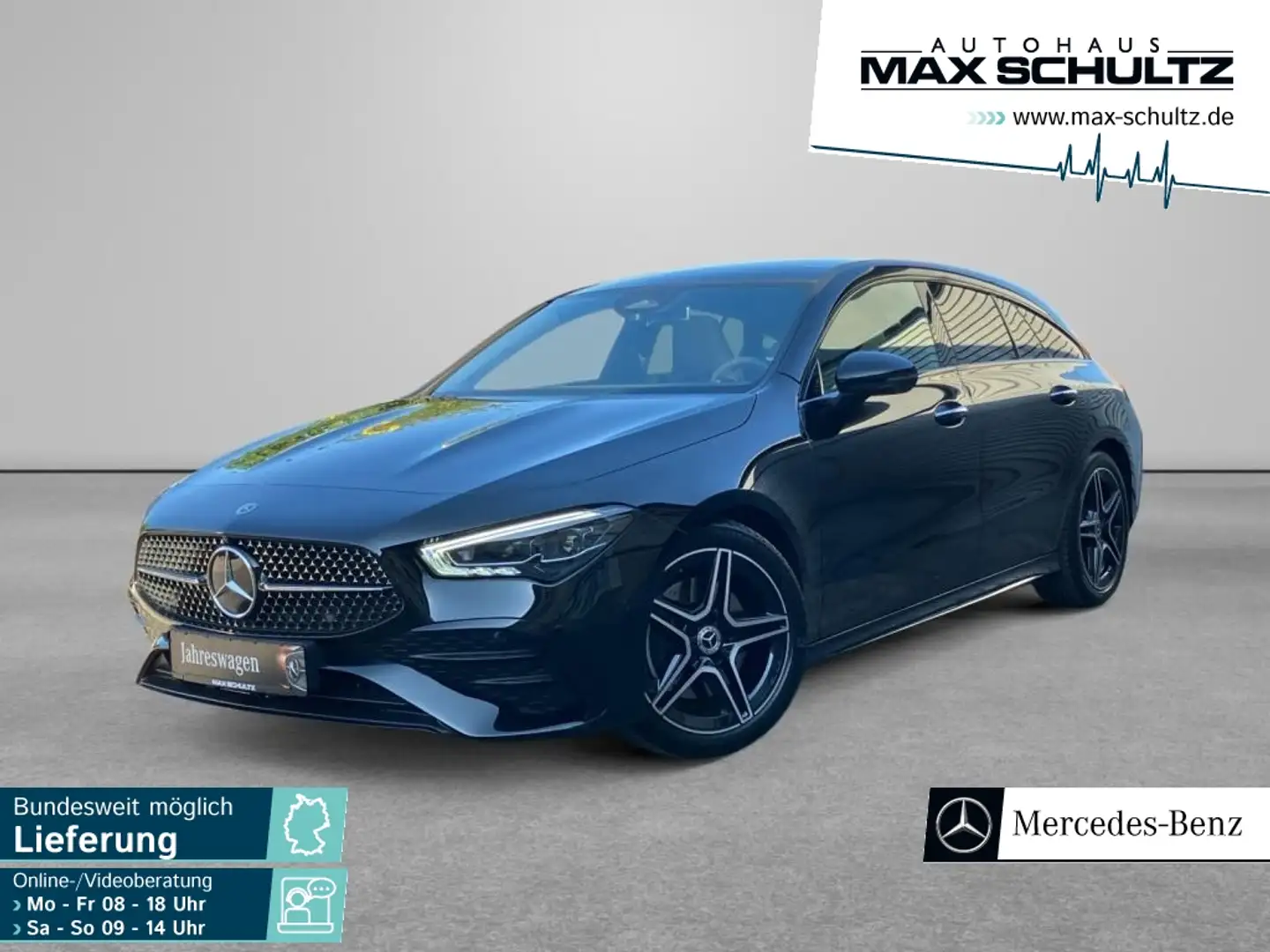 Mercedes-Benz CLA 200 SB AMG*NIGHT*DISTR*AHK*PANO*360°KAM*KEYL Noir - 1