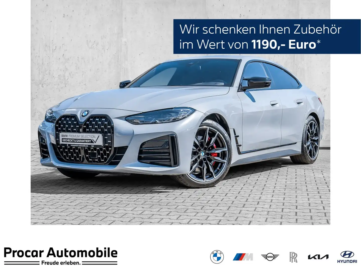 BMW 440 M440i xDrive Gran Coupé M Sport HUD RFK NAVI LM Grigio - 1