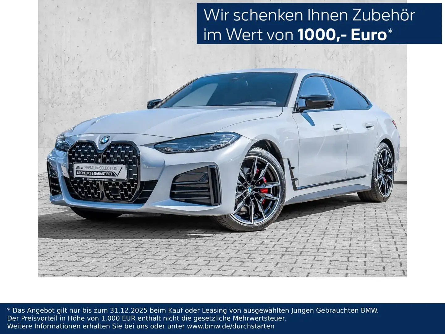 BMW 440 M440i xDrive Gran Coupé M Sport HUD RFK NAVI LM Gris - 1