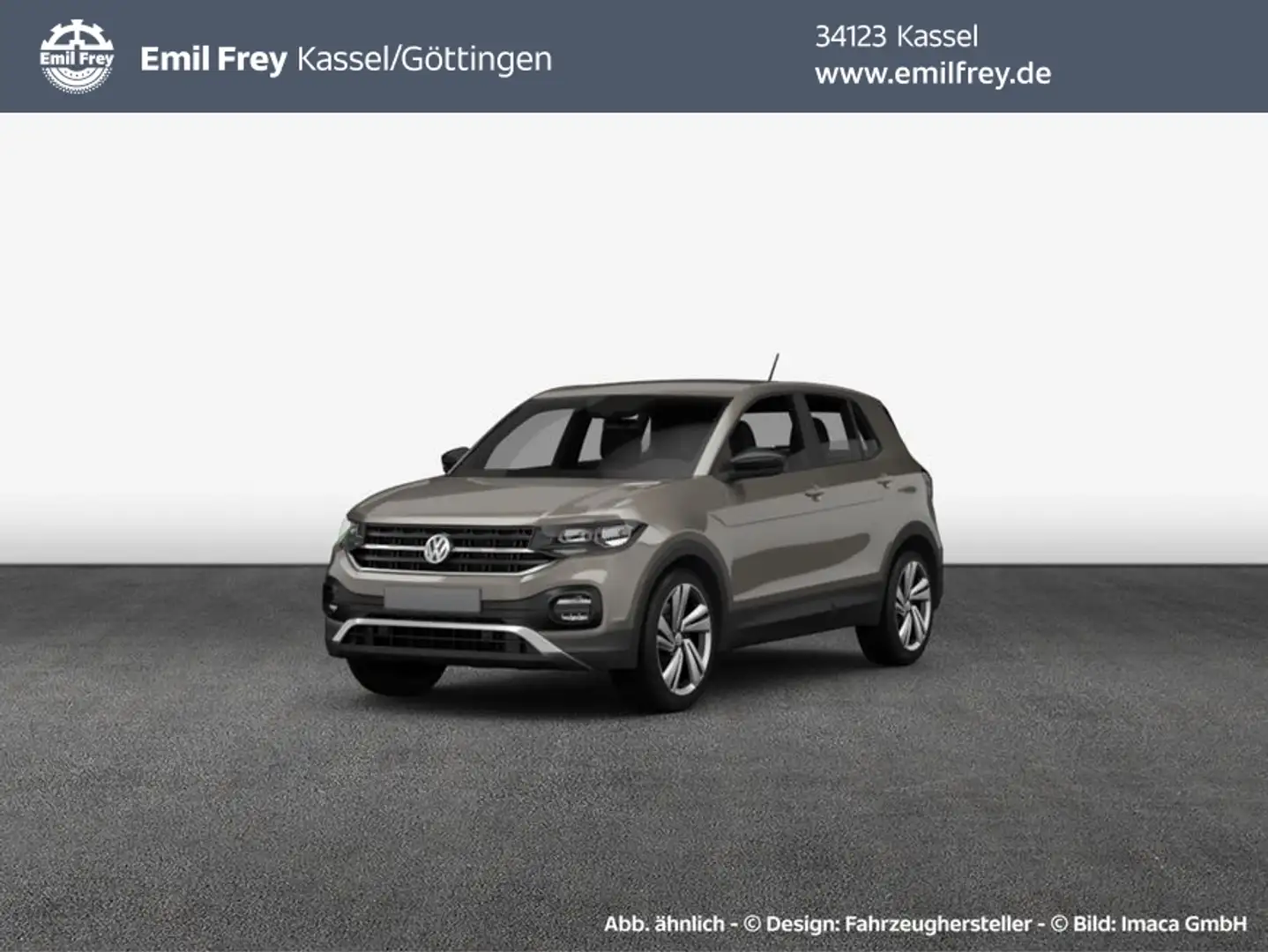 Volkswagen T-Cross 1.0 TSI DSG Style/AHK/LED/wenig KM/1.Hand Grau - 1
