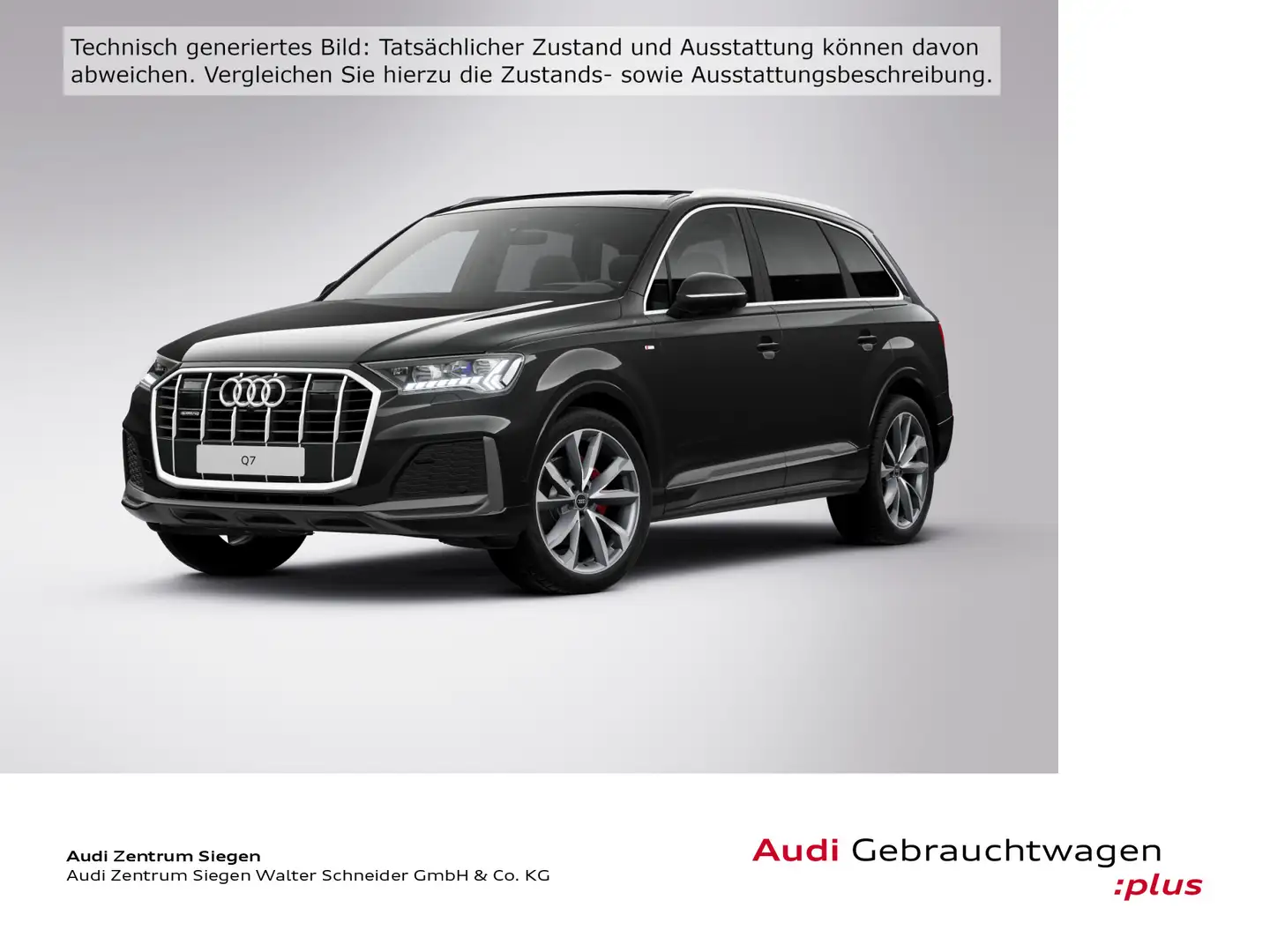 Audi Q7 50 TDI quattro S Line Pano Matrix LED Assiste Schwarz - 1