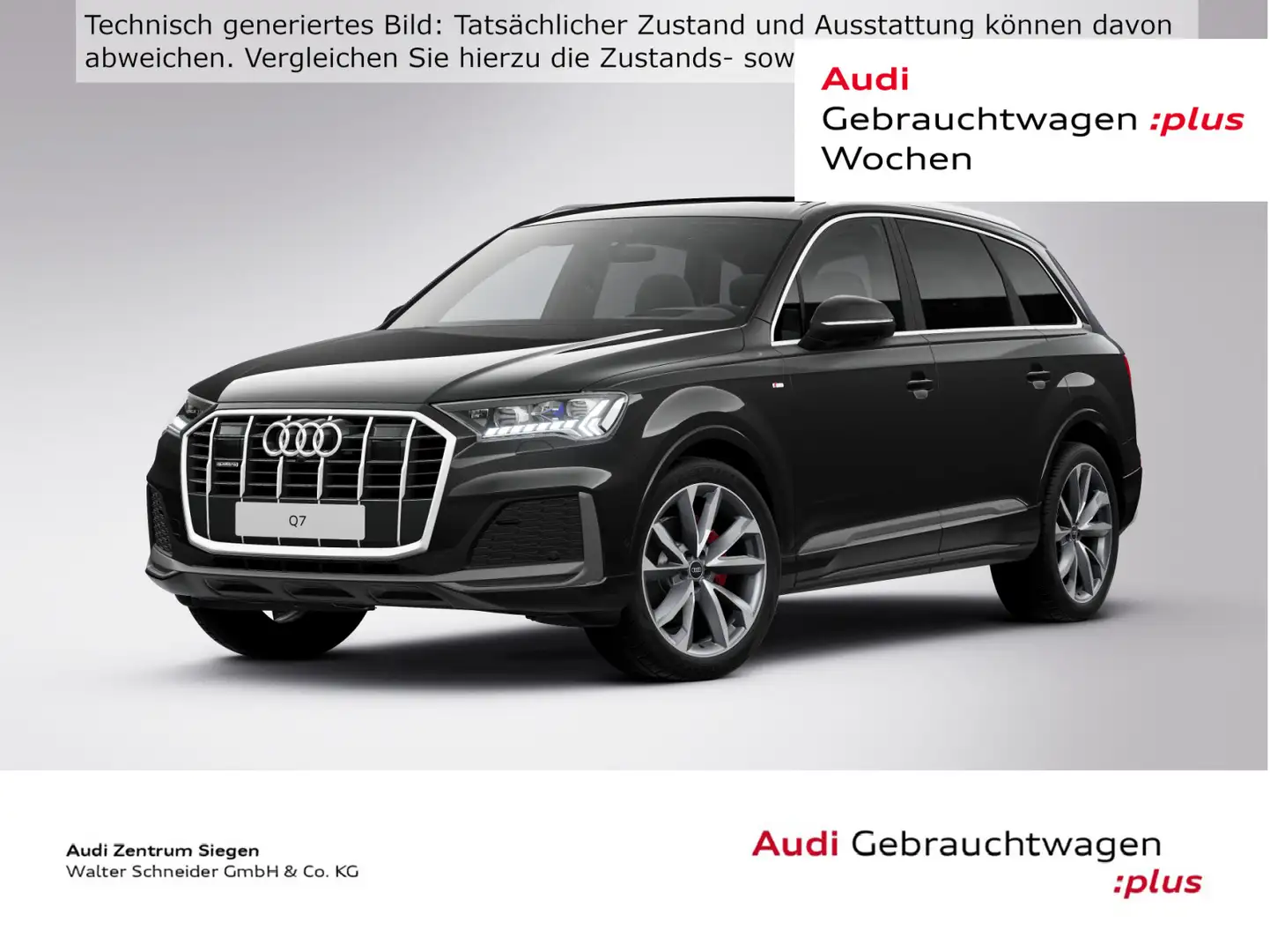 Audi Q7 50 TDI quattro S Line Pano Matrix LED Assiste Schwarz - 1