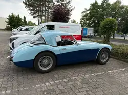 Coche miniatura Austin Healey 3000 1/18 Kyosho MK. I (BN7) azul - Coches-miniaturas.es