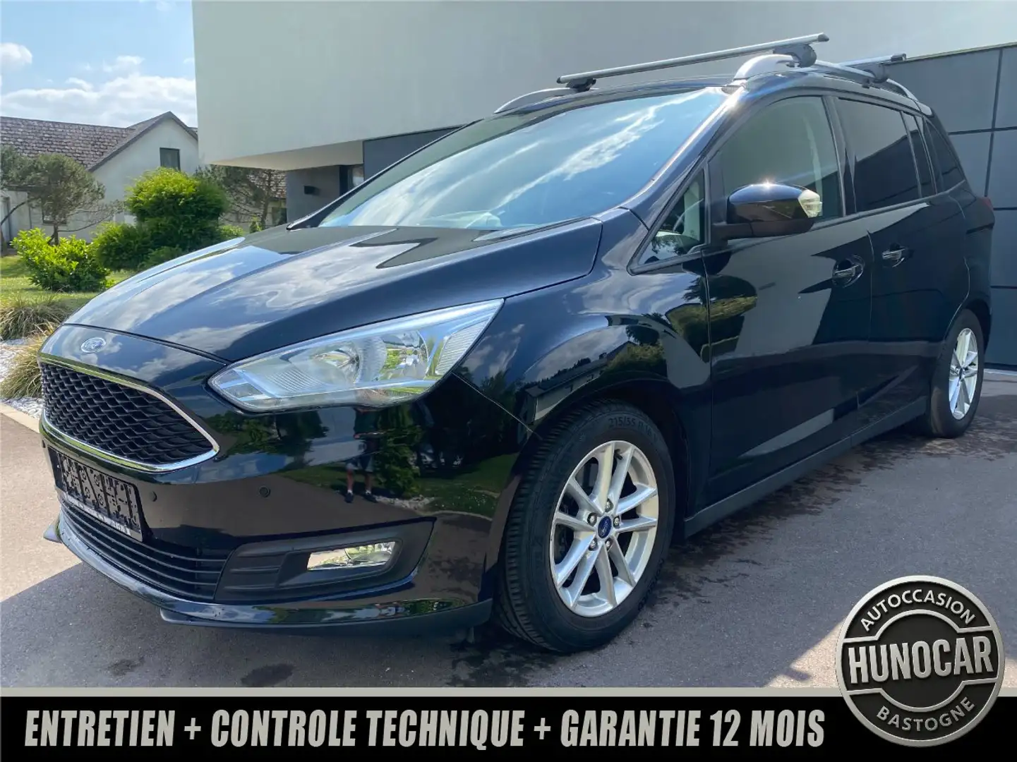 Ford Grand C-Max 1.0 EcoBoost - 7 PLACES - CLIM - CAPT. AV. AR. Noir - 1