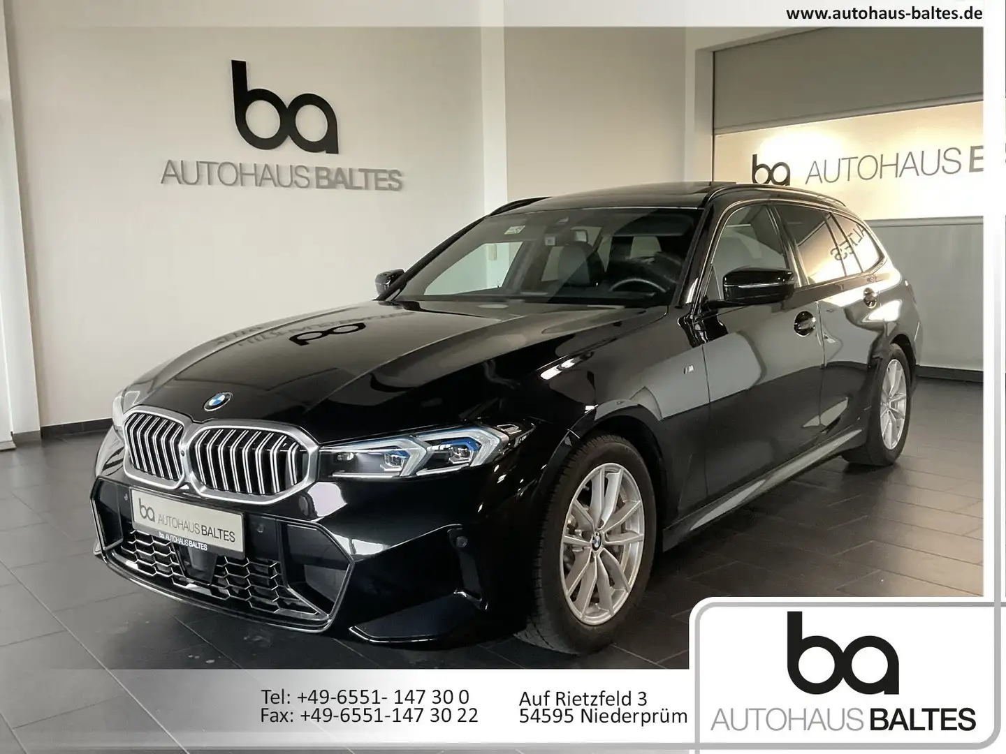 BMW 330 330d Touring xDrive M Sport Inno/Pano/Memo/ACC/AHK Schwarz - 1