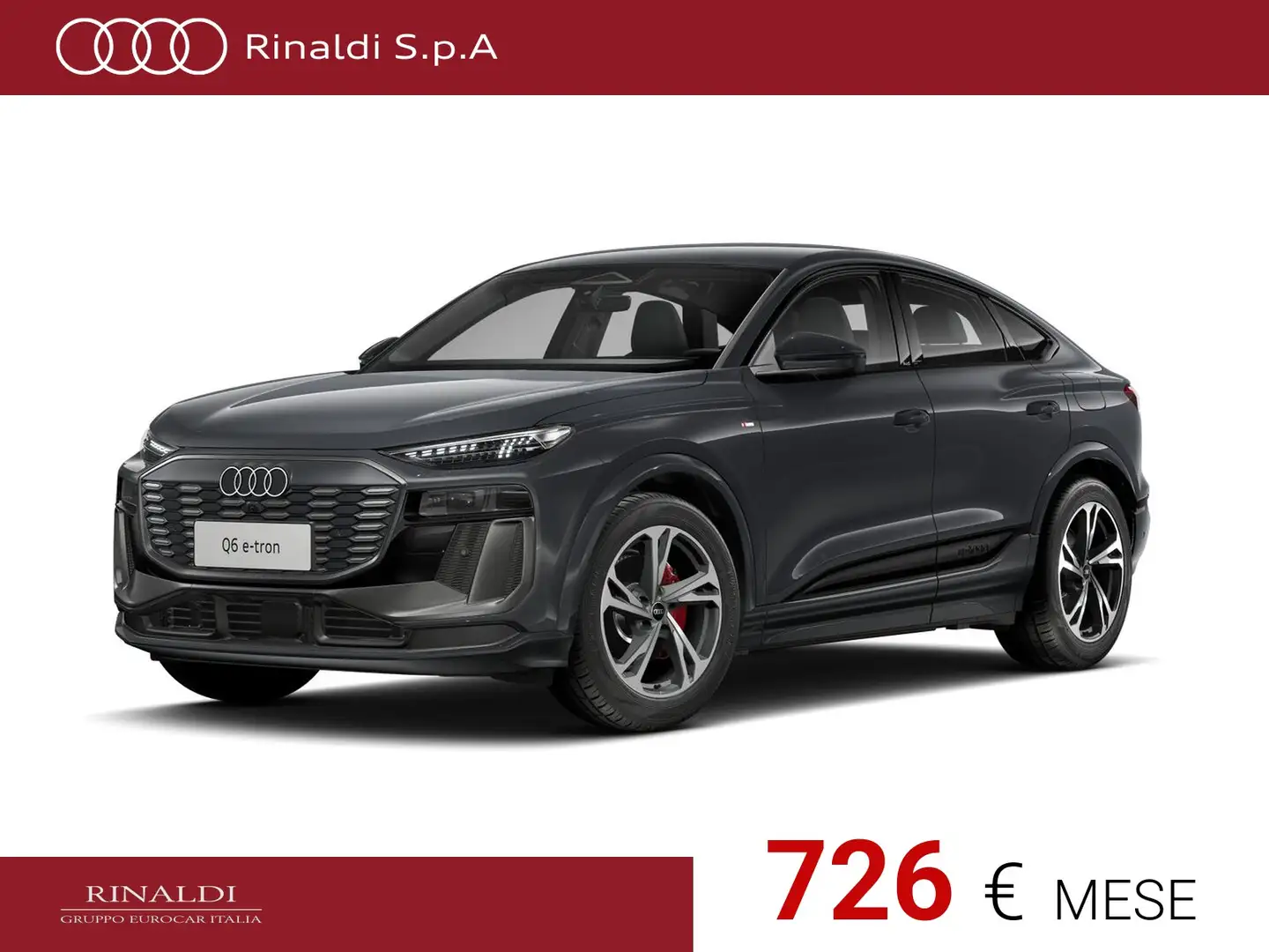 Audi Q6 sportback e-tron performance s line edition 326cv Grigio - 1